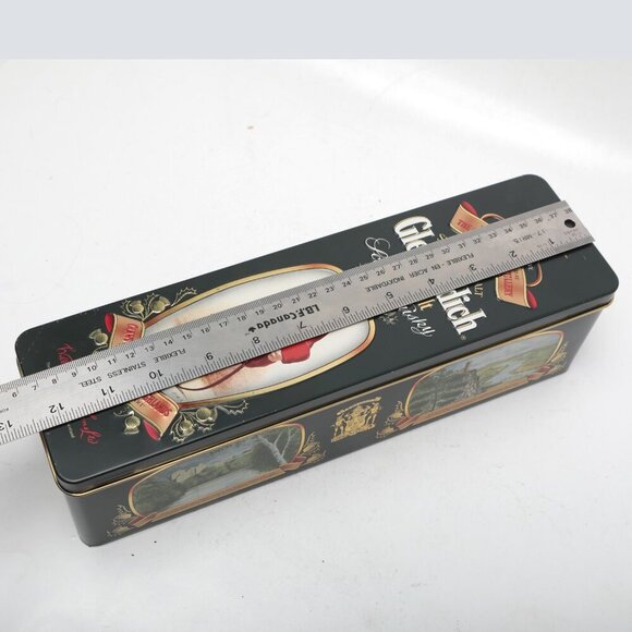 Vintage Glenfiddich Single Malt Scotch Whisky Tin - Clans of Scotland 90s Black - Picture 2 of 8